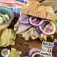 Handkäs trifft Matjes! Unser 224 Fischbrötchen der Woche!  